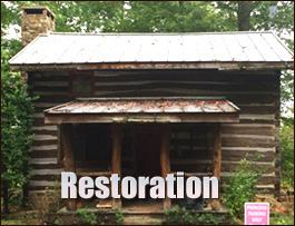 Historic Log Cabin Restoration  Ocean Isle Beach, North Carolina